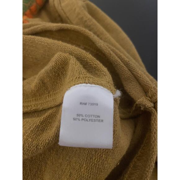 Sister Mary Isabel Embroidered Top Womens Small Medium Mustard Embroidered Boho - Picture 4 of 9